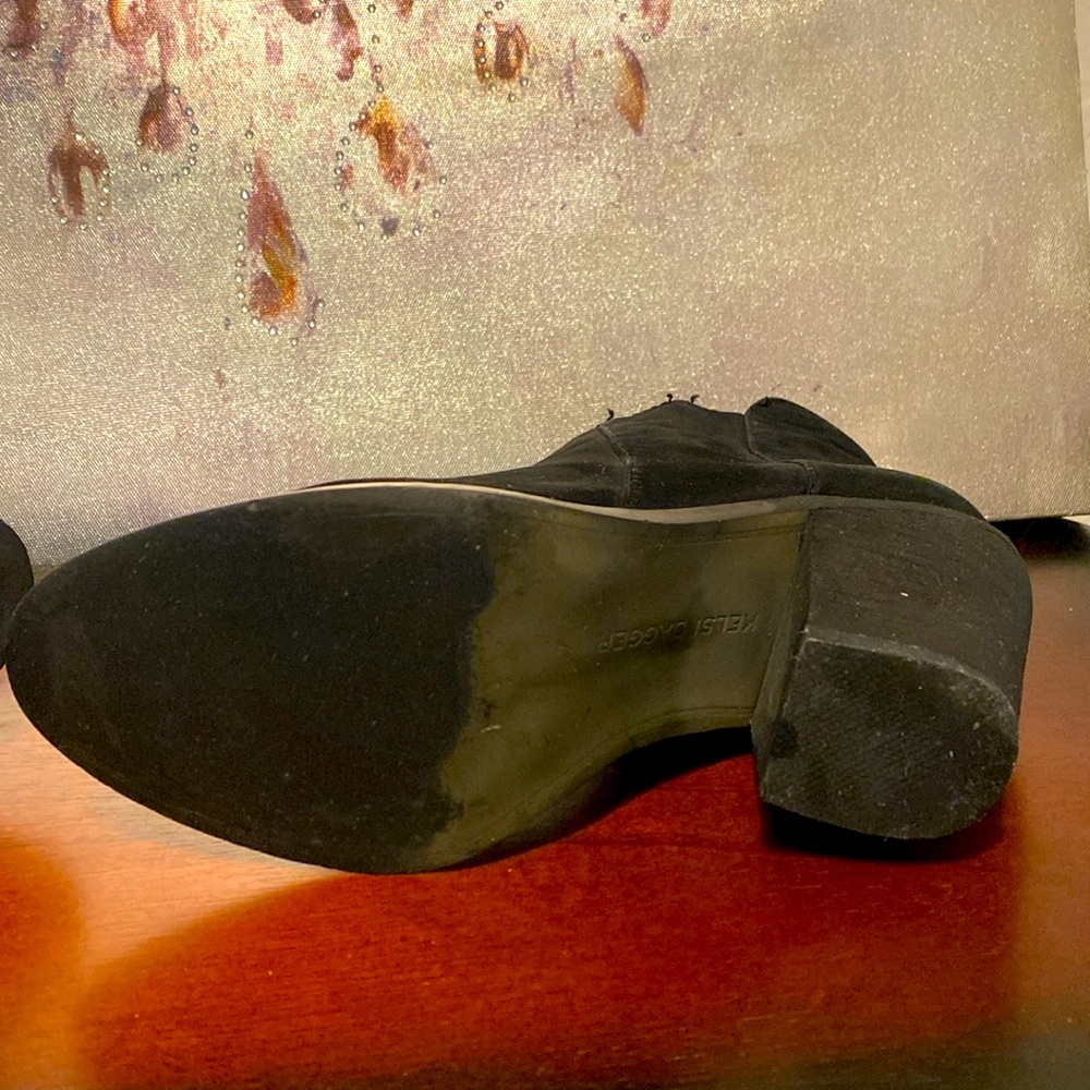 Kelsi Dagger Black Ankle Boots - Picture 7 of 9